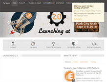 Tablet Screenshot of paraben.com